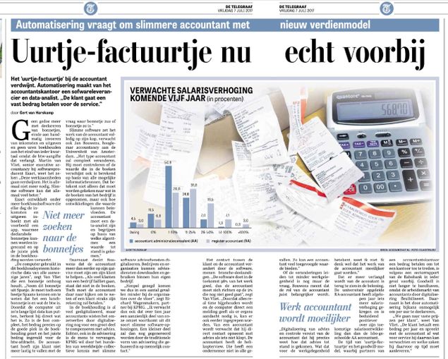 Uurtje-factuurje nu echt voorbij – De Telegraaf 7 juli 2017